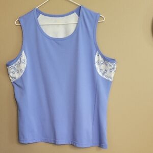 Blue Sleeveless Top Sz L (3/$20 Sale)
